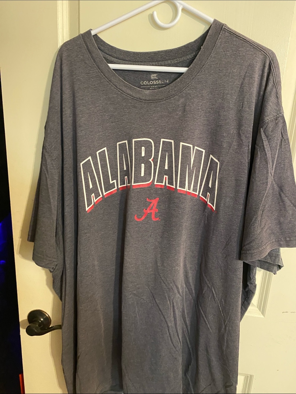 Colosseum Gray Alabama Graphic Tee with Red Accent